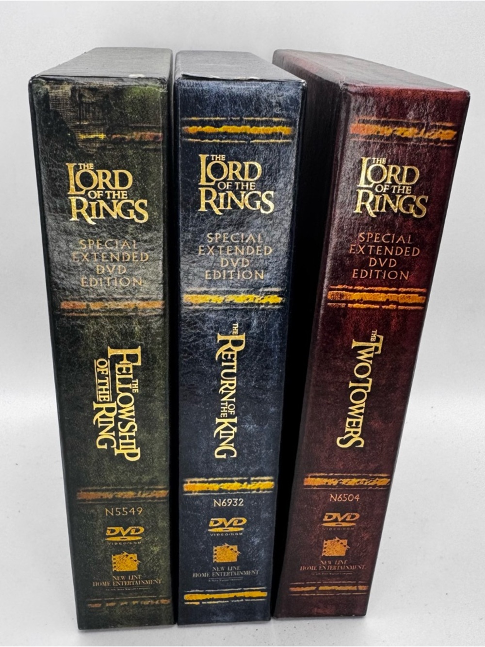 The Lord of the Rings Special Extended DVD Edition Box Set - Black/Blue/Brown